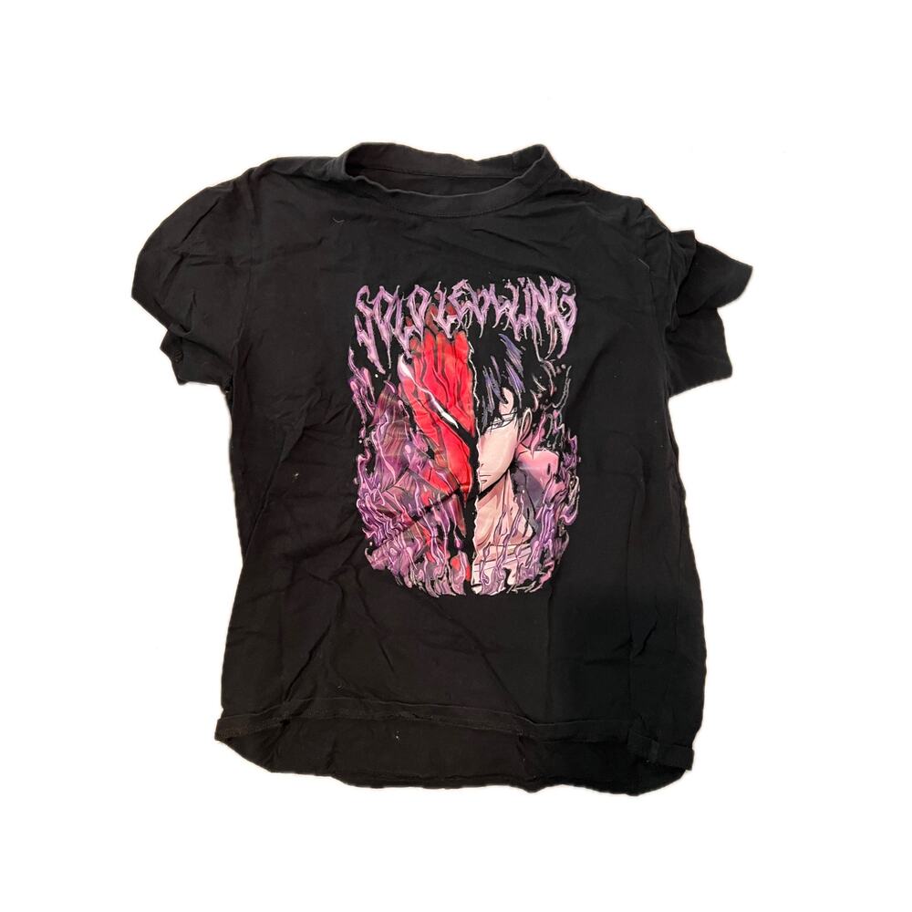 Solo Leveling Black T-Shirt Mens L